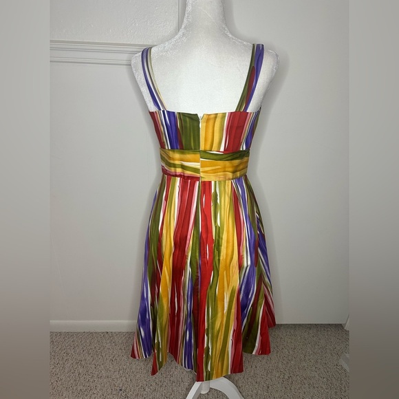 Calvin Klein Red and Yellow Sleeveless Sundress size 4 - Picture 3 of 8